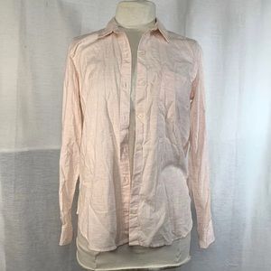 gap button down shirt blouse pink